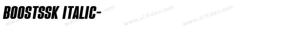 BoostSSK Italic字体转换